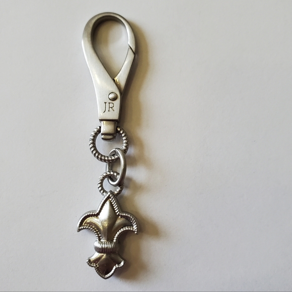 Judith Ripka Accessories - Judith Ripka Silver Fleur-de-Lis Keychain